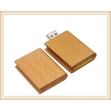 2015 крем деревянный флэш-накопитель USB для компьютера (EW003)